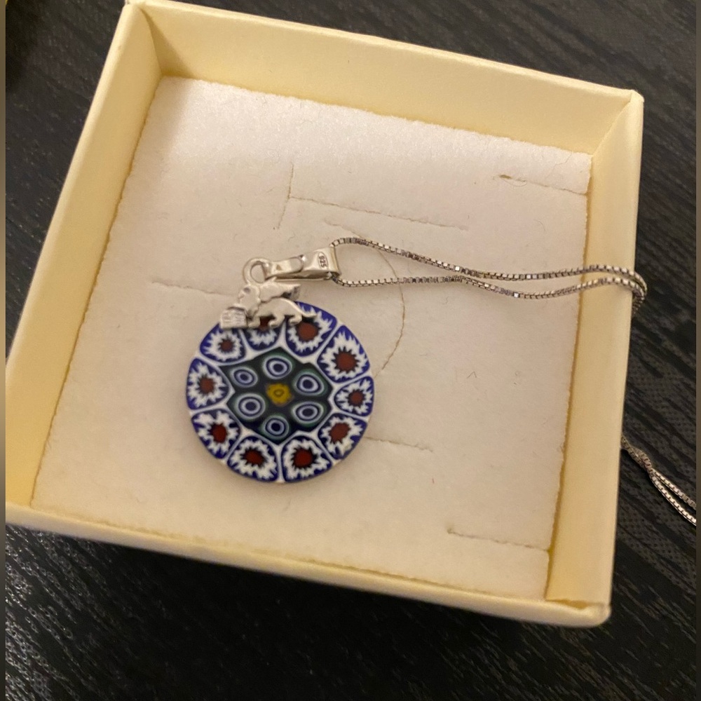 Venetiae sterling silver necklace with pendant